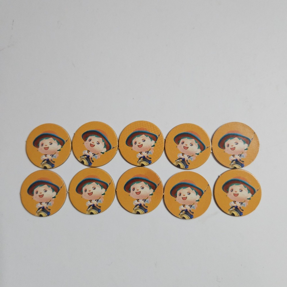 Animal Crossing Game Tokens‎ Complete Set of 10 Villager Pieces Board Monopoly